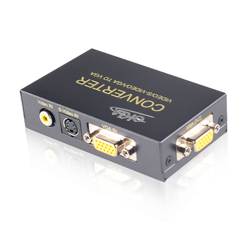 AV转VGA转换器S端子转VGA电脑转电视PC转TV机顶盒转显示器ekl1802