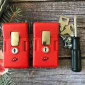 密码 锁钥匙锁手把拉杆箱扣锁 箱锁扣配件搭扣锁铝框行李箱中间密码