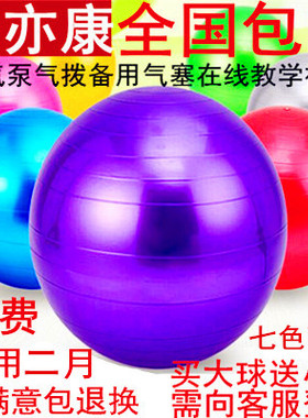 瑜伽球正品包邮加厚防爆舞蹈健身球儿童成人45/55/65/75/85CM95CM