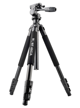 伟峰WF-6663A三脚架望远镜单反相机摄影支架摄像铝合金含云台背包