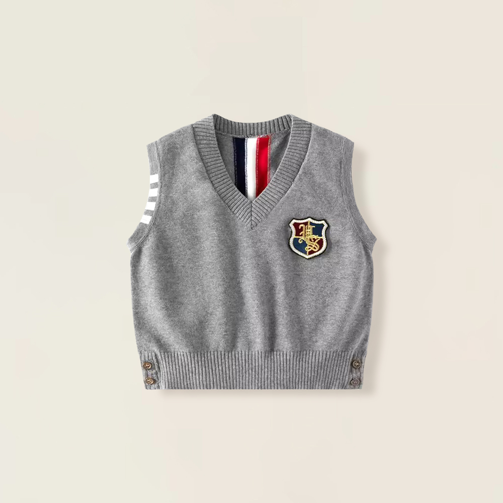 婴儿毛衣马甲春秋款学院风外穿