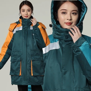 邮局棉服冬季 投递员EMS工作服邮政外勤防寒大衣