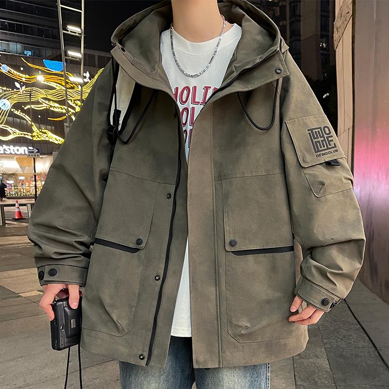 2025新款连帽工装男士外