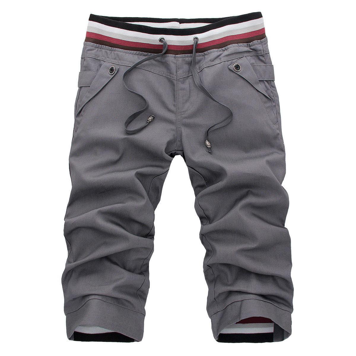 YEZOE休闲短裤男男款夏季冰丝七分运动裤薄潮松紧帅气时尚百搭