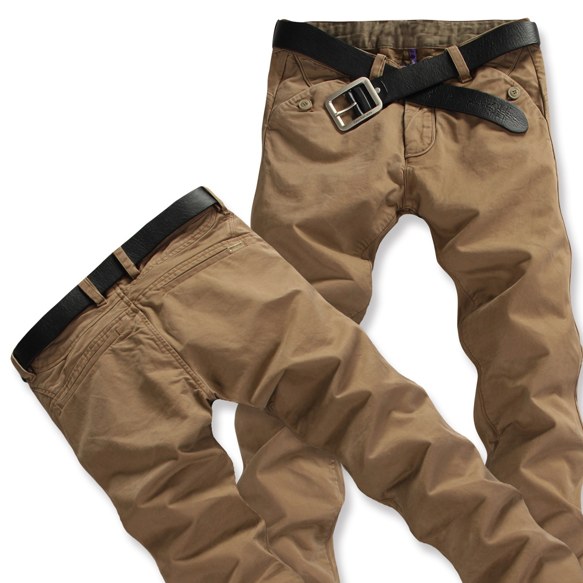 小直筒韩版修身青年潮牌休闲裤