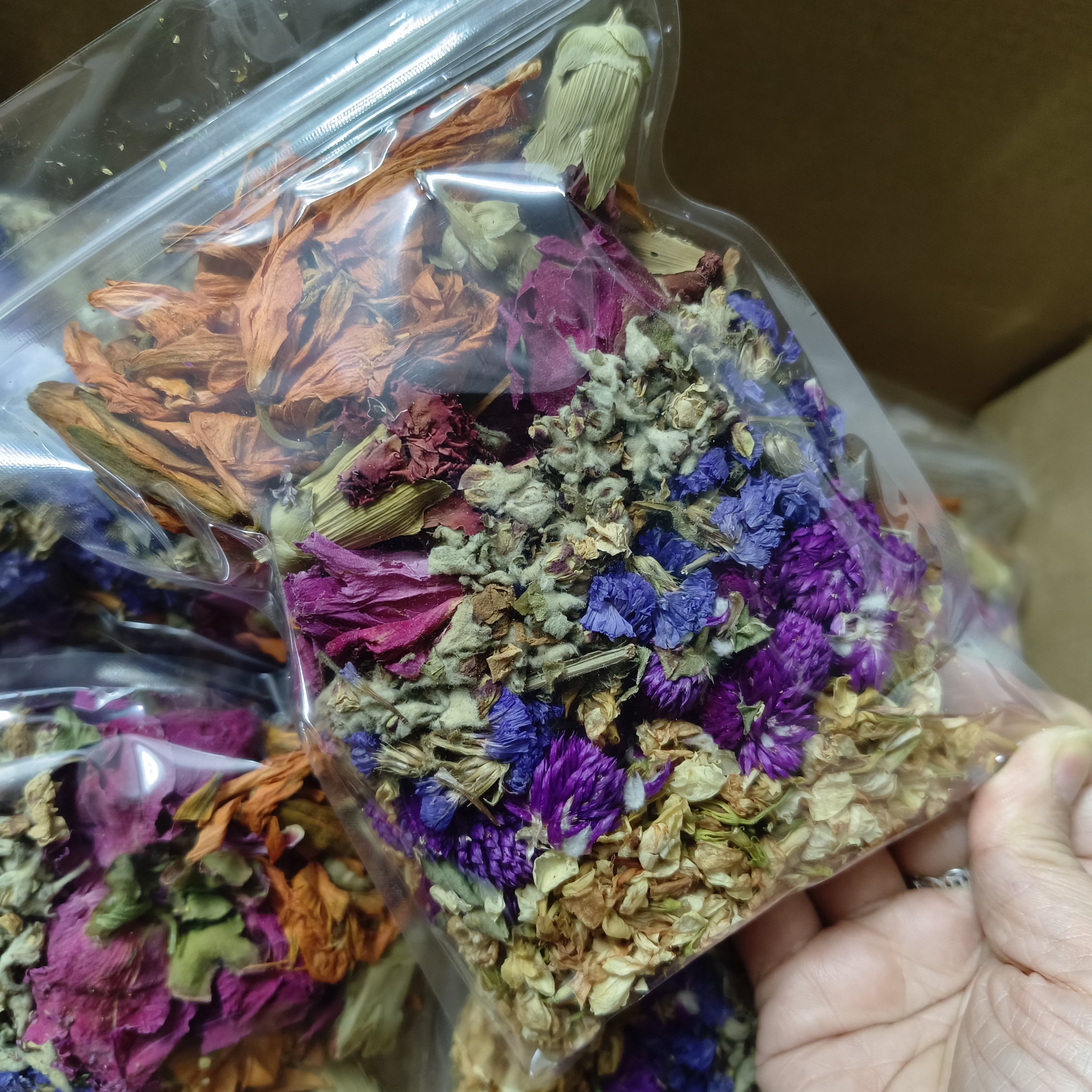 七色花干花沐浴泡澡材料包玄学开运增运图片