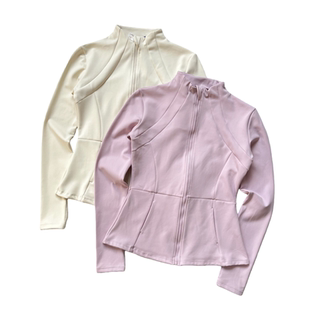 超值 暖暖绒 加绒款秋冬保暖运动外套修身显瘦瑜伽服长袖健身上衣