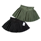 防走光大码 速干带口袋运动跑步健身网球裙羽毛球百褶裙半身裙女子