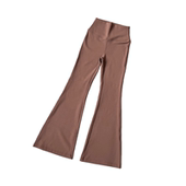 卫裤 秋冬加绒保暖小个子美拉德色系运动喇叭裤 子 女新款 瑜伽微喇裤