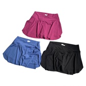 加大码 跑步运动短裙女高腰防走光瑜伽假两件裙裤 夏健身网球半身裙