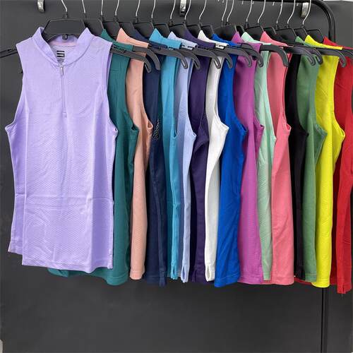 other无袖女半拉链网球背心速干