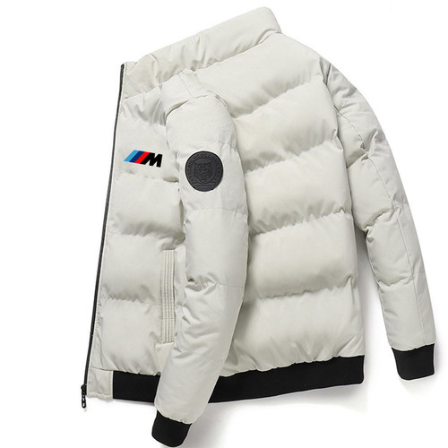 bmw汽车F1赛车工作服外套秋冬季羽绒棉服宝马联名工装男休闲男装