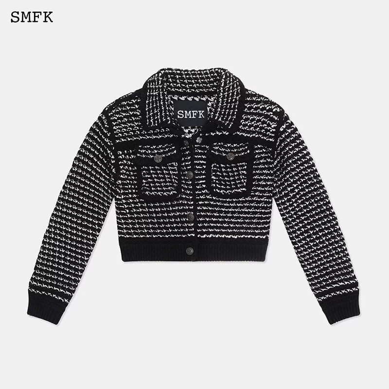 Куртка весенняя с длинным рукавом, стиль Chanel, 2023