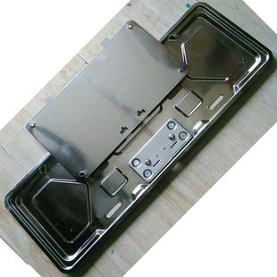 车牌边框加厚锁钥匙汽车牌照框通用车牌架号牌托盘套大众车牌架子