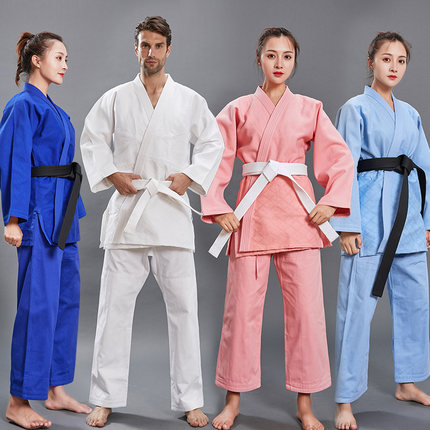 柔道服促销儿童成人男女标准加厚比赛服训练服柔道道服定制
