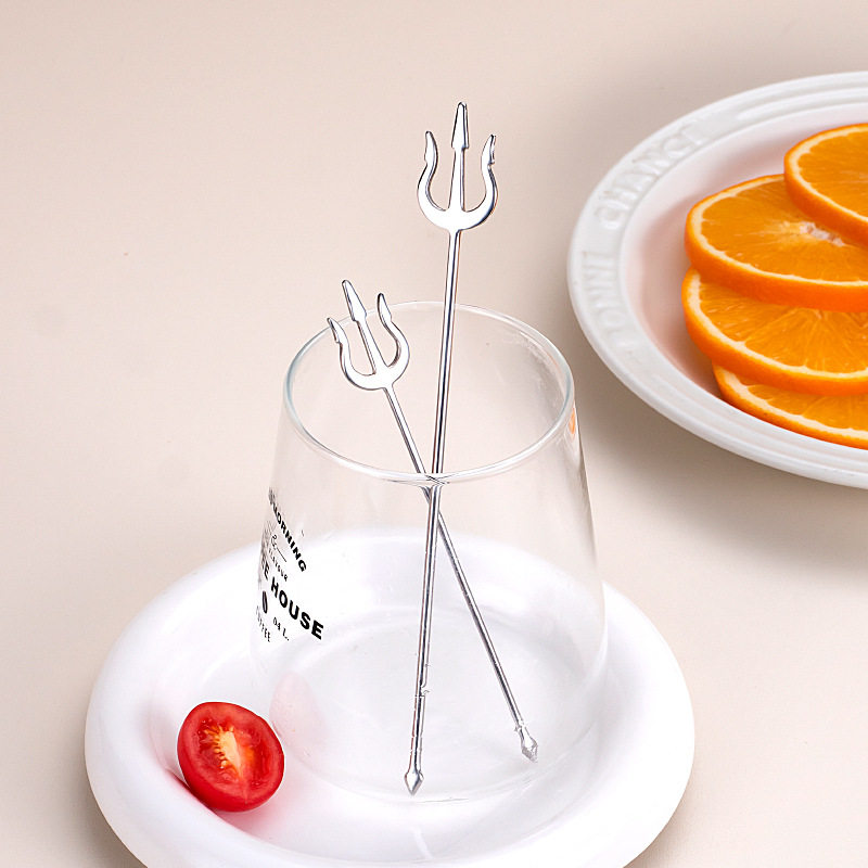 304不锈钢水果叉海王三叉戟西餐叉勺ins高颜值创意甜品汤勺沙拉叉,餐饮具,水果叉/水果签,淘宝优惠券,粉丝福利购,淘宝优惠卷