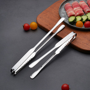 烤肉夹子304不锈钢韩式 烧烤厨房家用食品牛排韩国料理自助餐小夹