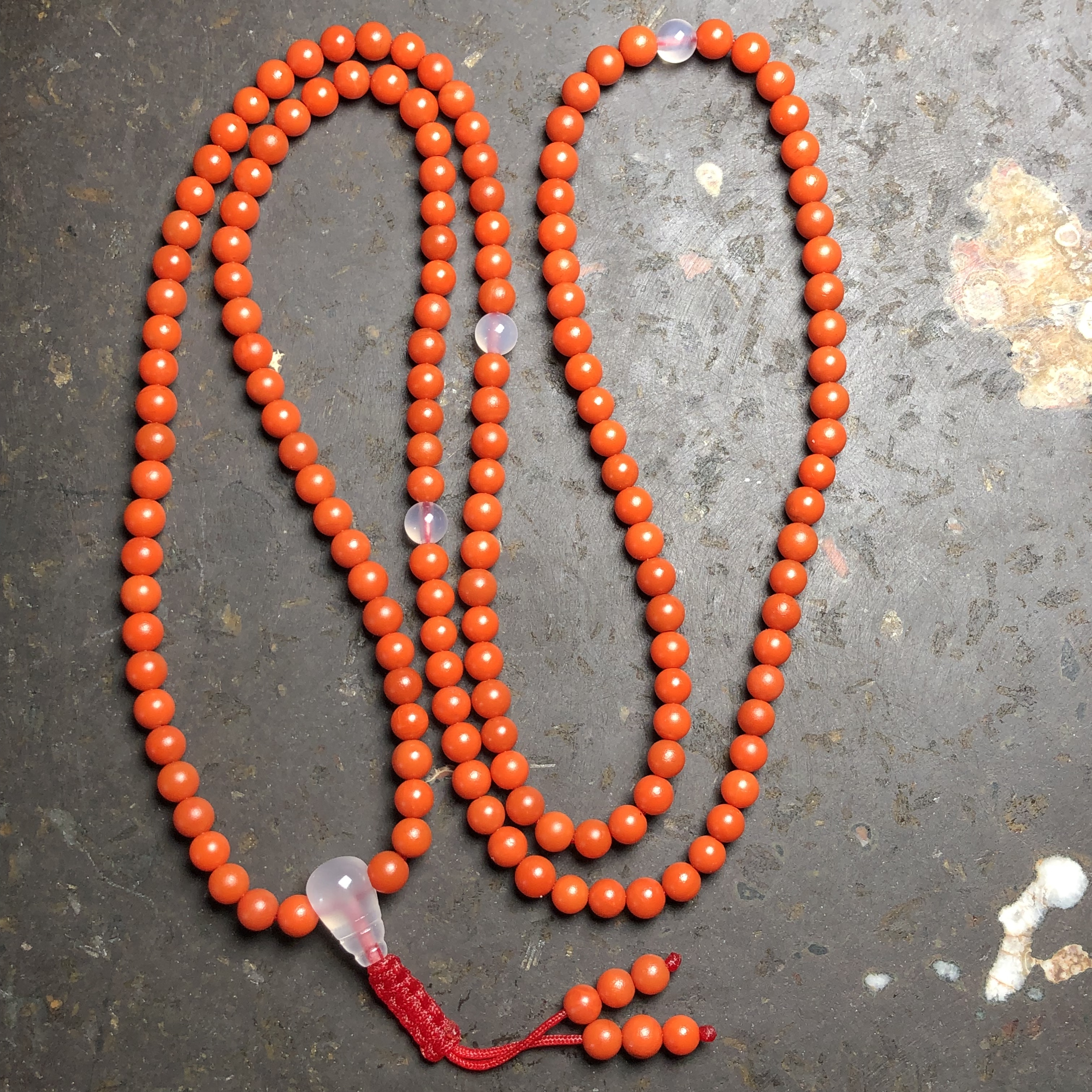 保山南红玛瑙天然原矿老南红柿子红满色满肉锦红项链毛衣链4mm