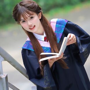 大学生学士服毕业礼服学院风硕士服男女成人文科理科学位服博士服