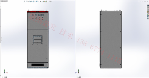 solidWorks与CAD柜体及壳体配电柜配电箱钣金生产图 GCS 标准型