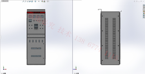 solidWorks与CAD柜体及壳体配电柜配电箱钣金生产图  船用柜