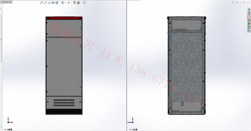 solidWorks与CAD柜体及壳体配电柜配电箱钣金生产图 新式 GGD