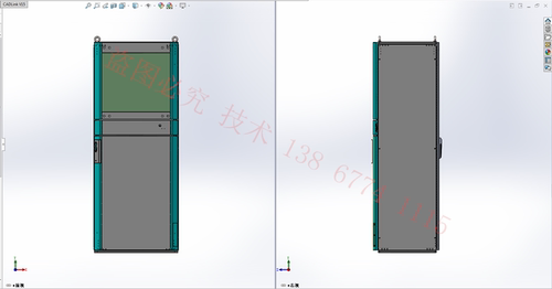solidWorks与CAD柜体及壳体配电柜钣金生产图 豪华型 PC 电脑柜