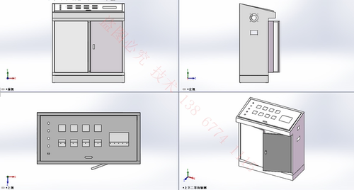单相一户电表箱柜体箱体平面图机箱机柜外壳开关柜钣金图纸操作台
