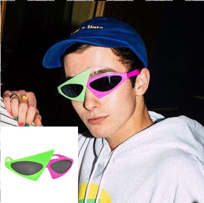 彩色三角眼镜 小丑装扮眼镜 网红眼镜 潮流时尚眼镜 派对眼镜,模玩/动漫/周边/娃圈三坑/桌游,其它,淘宝优惠券,粉丝福利购,淘宝优惠卷