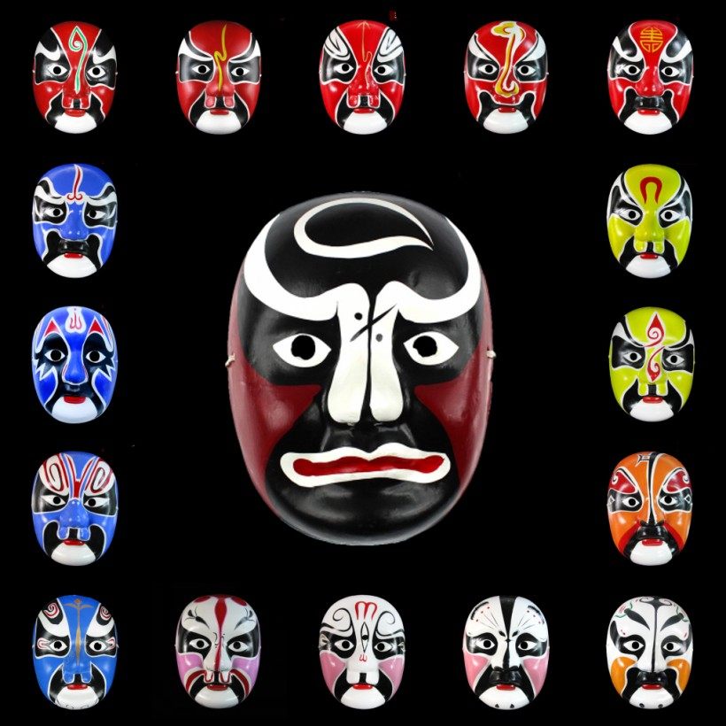 中式脸谱京剧脸谱可佩戴演出面具道具亦可做为房间装饰成人面具,模玩/动漫/周边/娃圈三坑/桌游,面具/头套,淘宝优惠券,粉丝福利购,淘宝优惠卷
