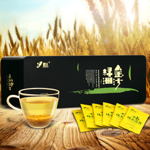 金沙绿洲 黑苦荞茶 环太黑苦荞茶 黑苦荞超微麦茶216g 铁盒礼盒