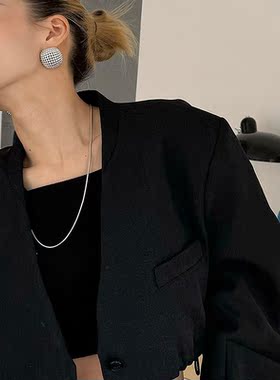 Bolero shop新款镂空圆球耳环女银色金色高级感银针2025秋冬耳环