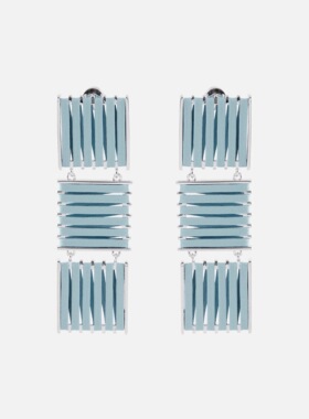 Bolero Shop方片吊坠耳环轻奢高级牛皮耳饰百搭时尚2026新款耳环