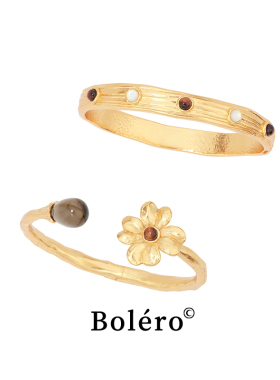 护身符红虎眼石白蝶贝双头手镯女