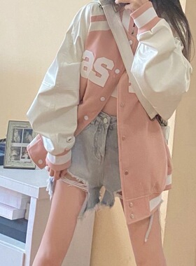 加绒加厚外套冬季新款宽松美式百搭原宿日系冬季秋冬季棒球服女