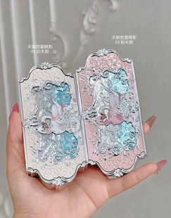 2件包邮！花知晓白粉天鹅芭蕾六色眼影盘哑光细闪珠光综合盘大地