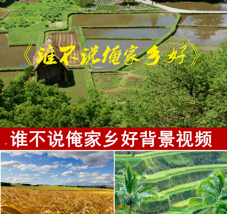 民族舞 谁不说俺家乡好 舞台表演背景 led视频素材 自然风光红歌