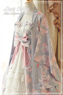 【现货】DearCeline原创设计 樱花兔兔 和风款羽织/lolita洛丽塔