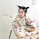 upupfour小彩熊～韩国宝宝吃饭防脏神器罩衣餐椅围兜可放吸盘碗