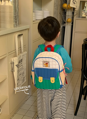 upupfour 幼稚园｜原创自制韩国多功能纯棉绗缝刺绣妈咪包亲子包