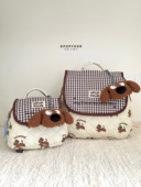 upupfour「快乐狗狗」韩国设计师原创卡通纯棉绗缝妈咪包亲子包