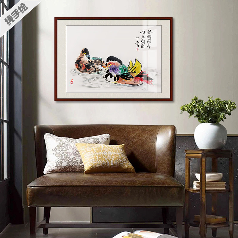 纯手绘手工中国画水墨画动物