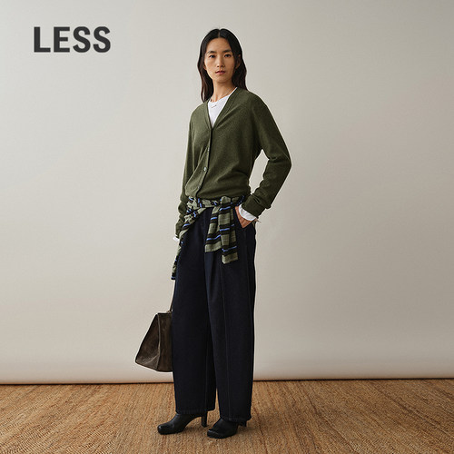 LESS复古丹宁直筒牛仔裤