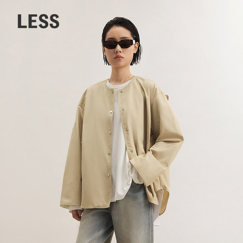 LESS长绒棉休闲夹克外套女