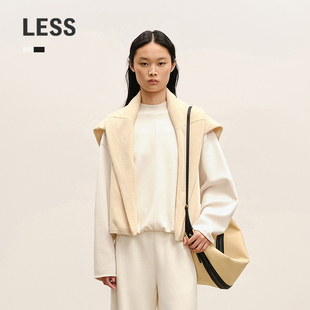 LESS2026春新款 0压系列 休闲宽松套头卫衣2Q1416380 商场同款
