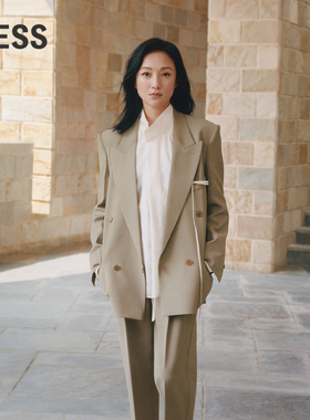 【精工系列】LESS春戗驳领西装简约气质职场利落外套女2P1711420