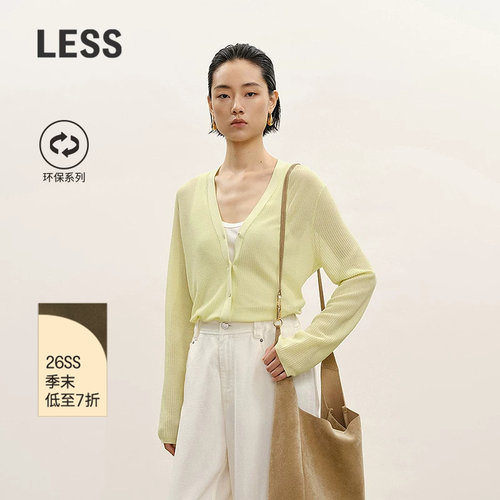 LESS夏修身薄款针织衫