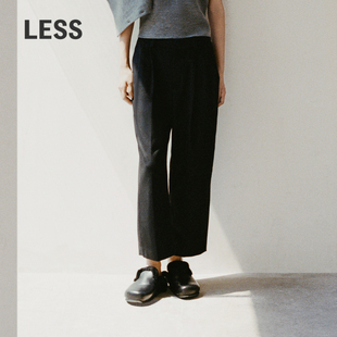子女简约质感毛呢休闲裤 LESS裤 2N0E10390 0压系列