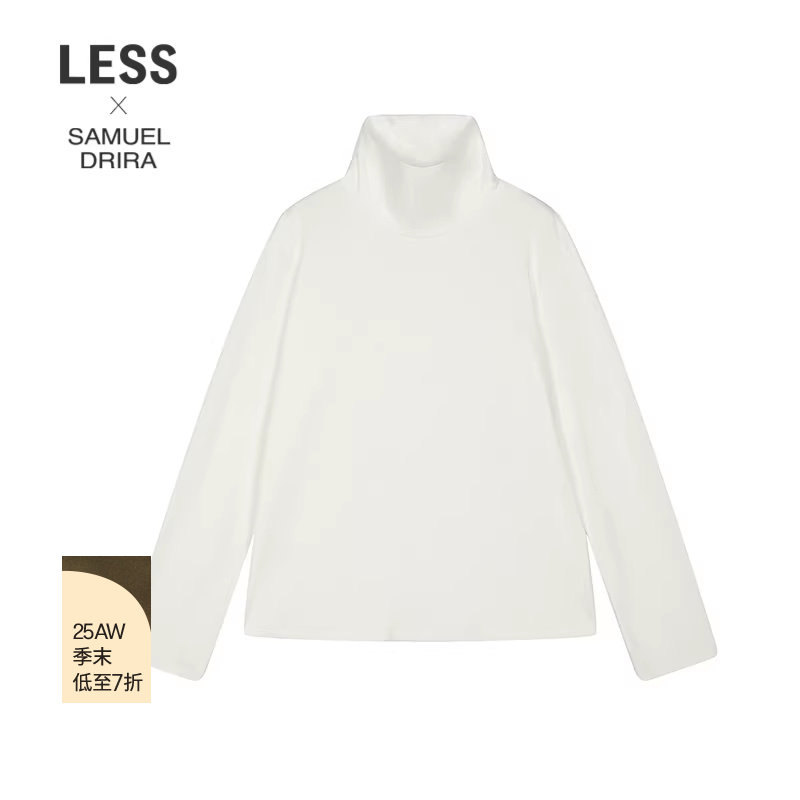 【商场同款/SAMUEL系列】LESS2025秋新修身高领长袖T