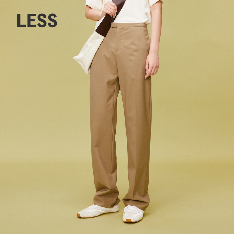 LESS含49%绵羊毛西装裤